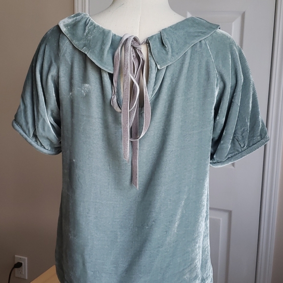 Louis Vuitton velvet peasant blouse - Picture 2 of 8